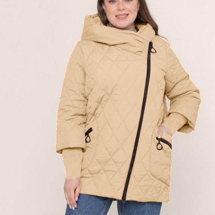 Women's Quilted Cotton Coat - AmiraMart