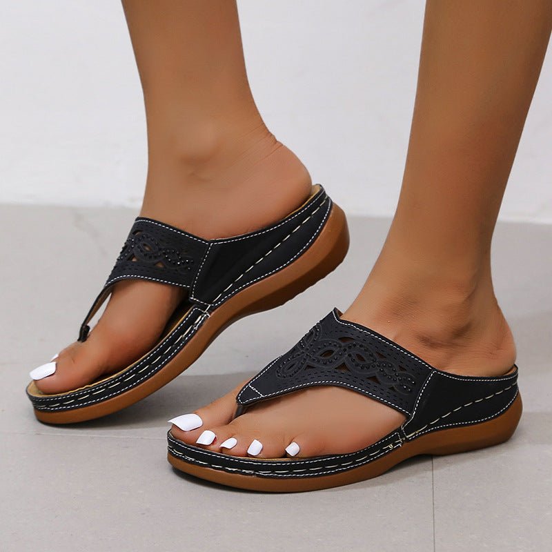 Women's Rhinestone Flip Flops - AmiraMart