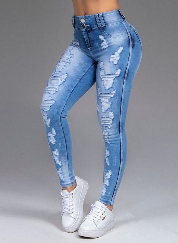Women's Ripped Stretch Jeans - AmiraMart