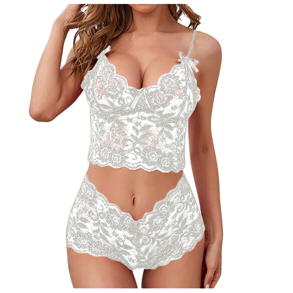 Women's See - through Lace Sling Adjustable Chest Wrap Three - point Suit - AmiraMart