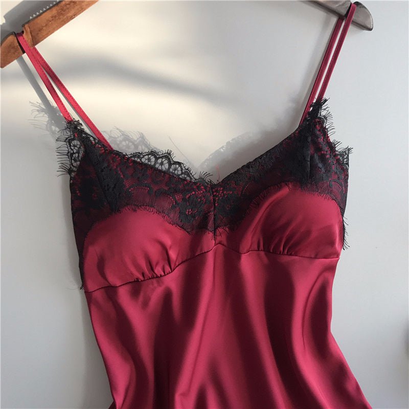Women's Silk Sling Loungewear Set - AmiraMart