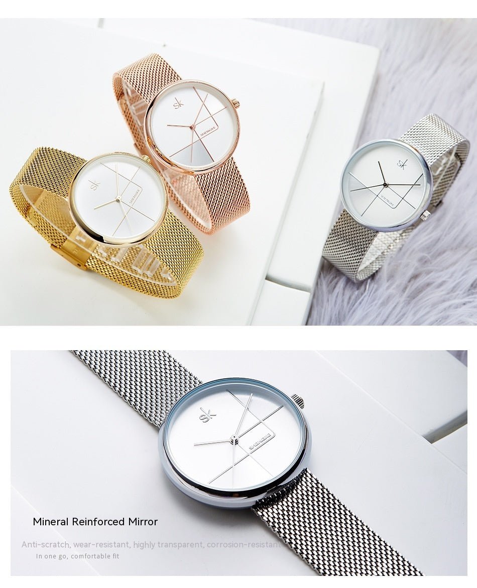 Women's Simple Geometric Quartz Watch - AmiraMart