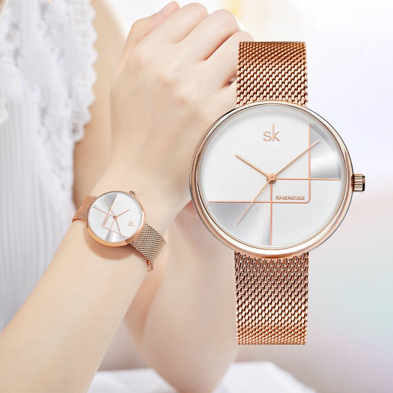 Women's Simple Geometric Quartz Watch - AmiraMart