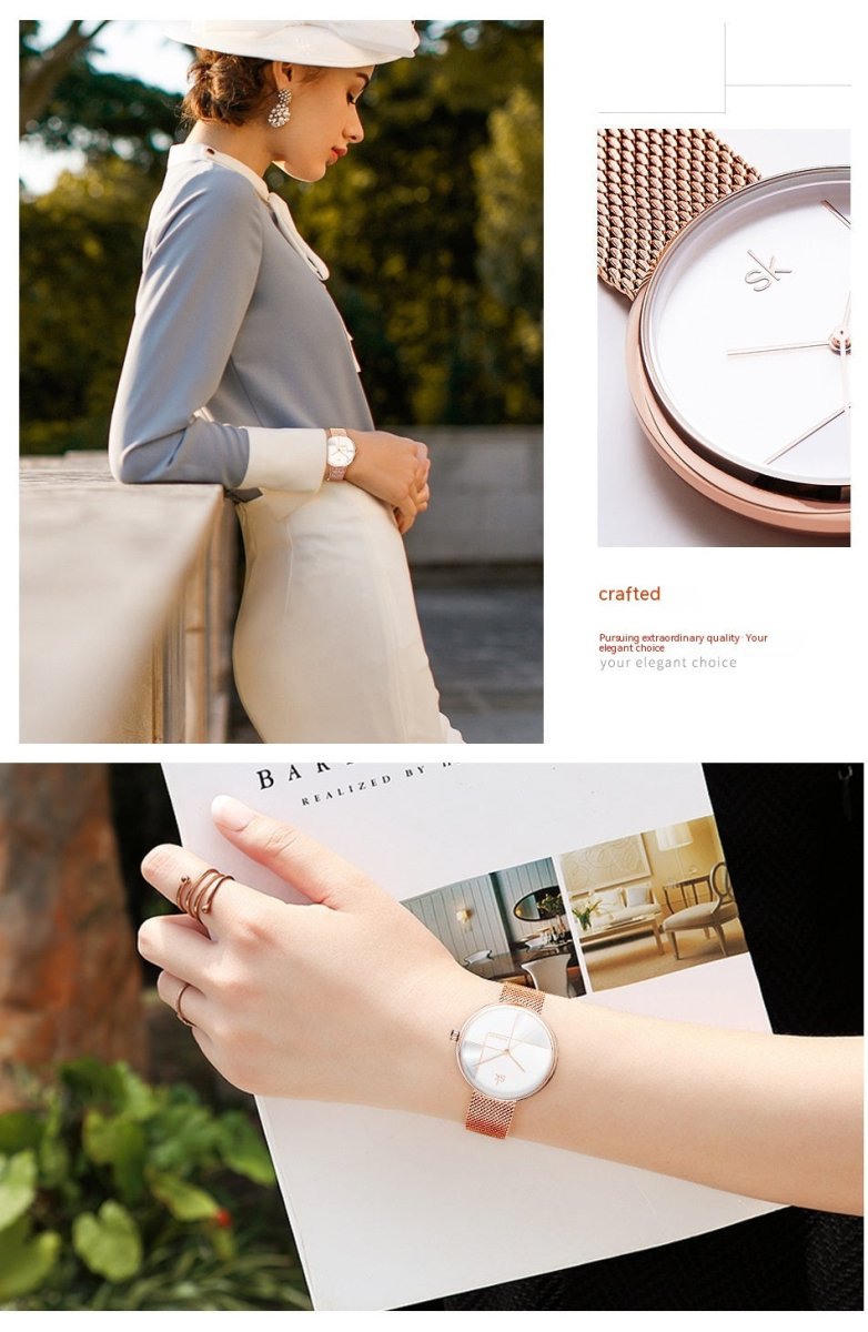 Women's Simple Geometric Quartz Watch - AmiraMart