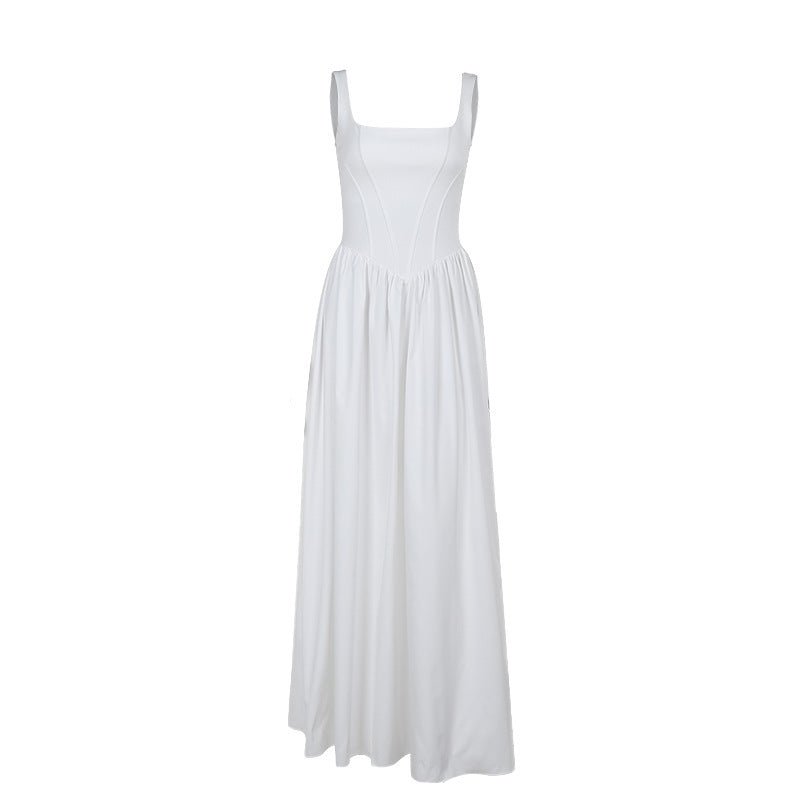 Women’s Slim - Fit Solid Dress – Elegant & Versatile - AmiraMart
