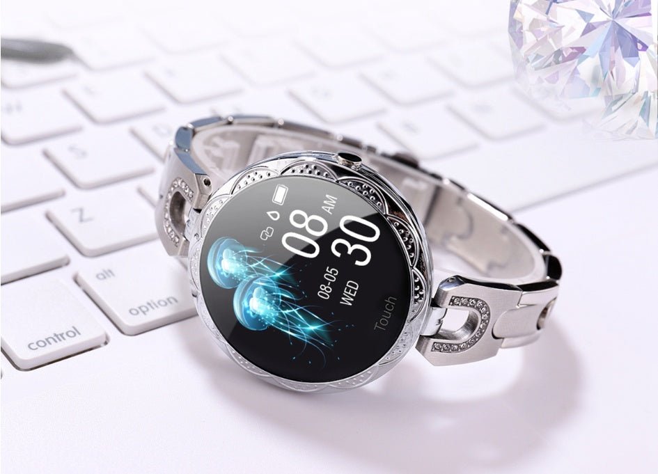 Women’s Smartwatch – Waterproof & Heart Rate Monitor - AmiraMart