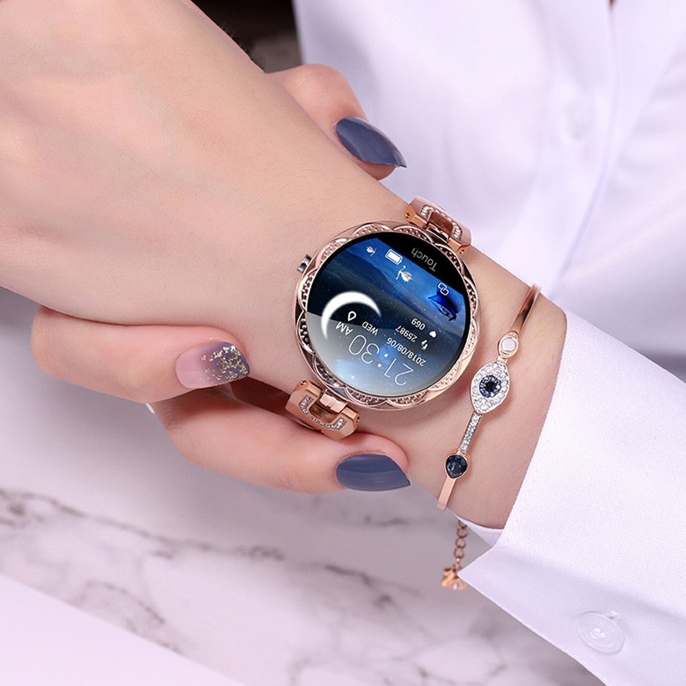 Women’s Smartwatch – Waterproof & Heart Rate Monitor - AmiraMart