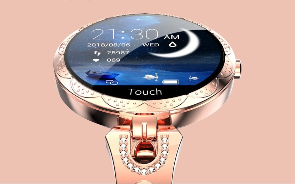 Women’s Smartwatch – Waterproof & Heart Rate Monitor - AmiraMart