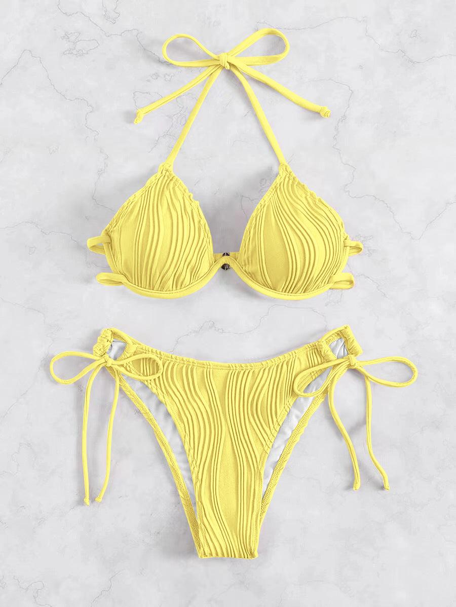 Women's Split Sexy Bikini Swimsuit With Steel Bracket - AmiraMart