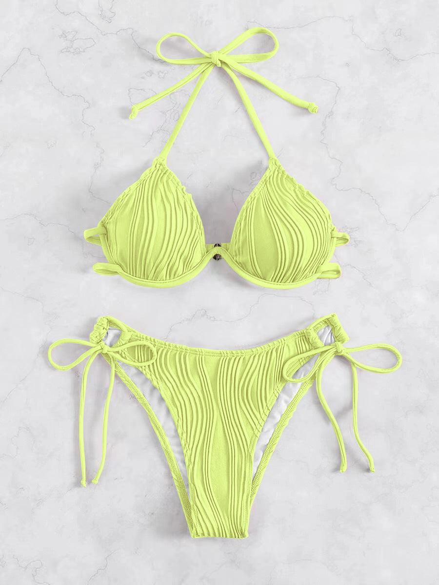 Women's Split Sexy Bikini Swimsuit With Steel Bracket - AmiraMart