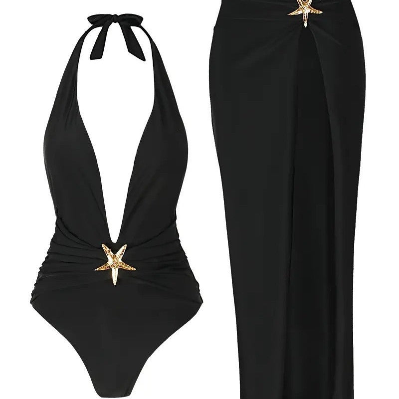 Women's Summer Halter Backless Long Dress - AmiraMart