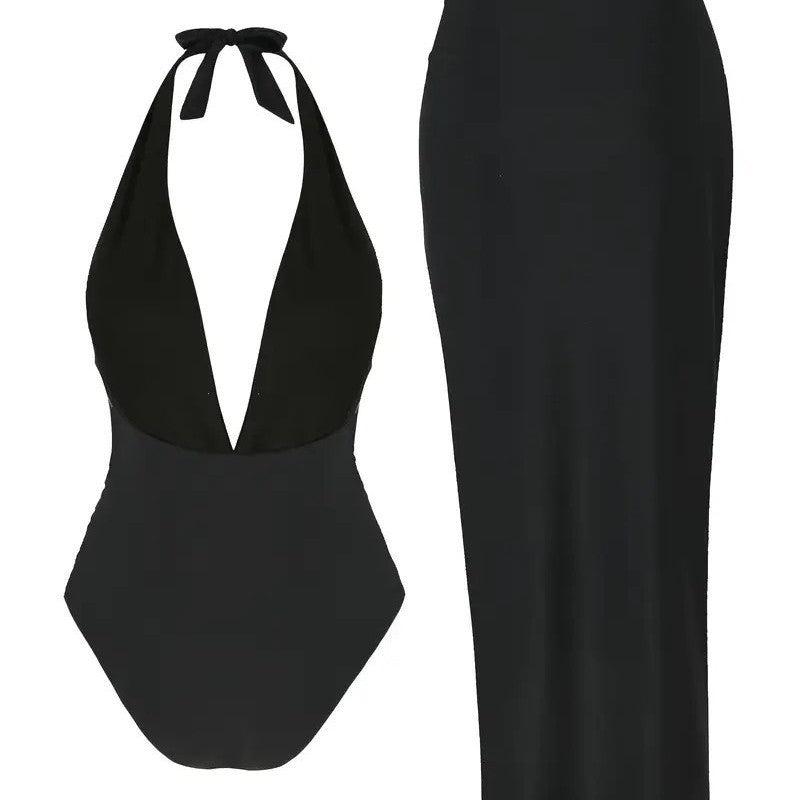 Women's Summer Halter Backless Long Dress - AmiraMart