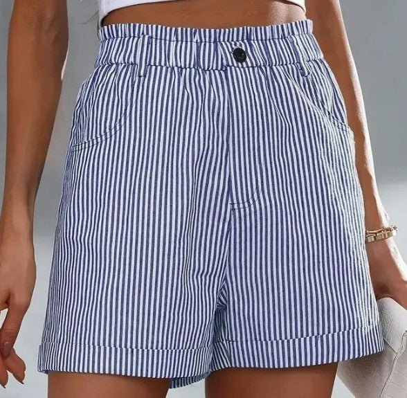 Women's Summer Striped Shorts - AmiraMart