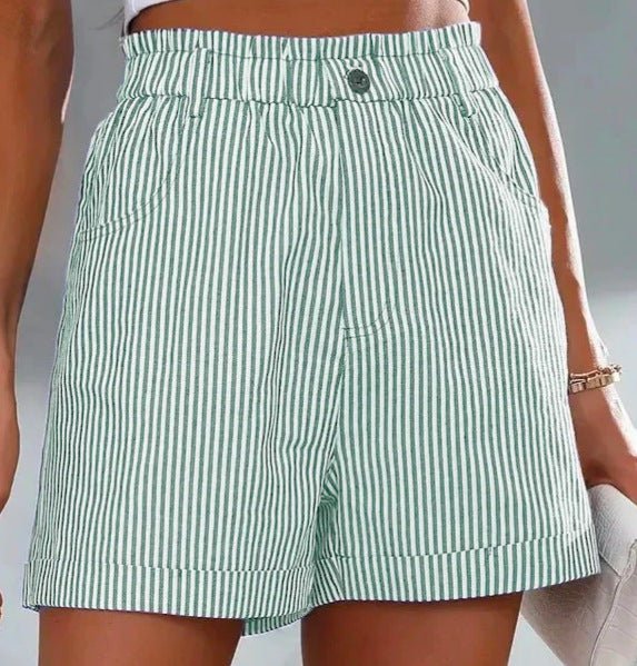 Women's Summer Striped Shorts - AmiraMart