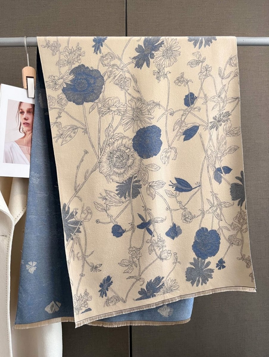 Women's Thick Warm Printing Cashmere Scarf - AmiraMart