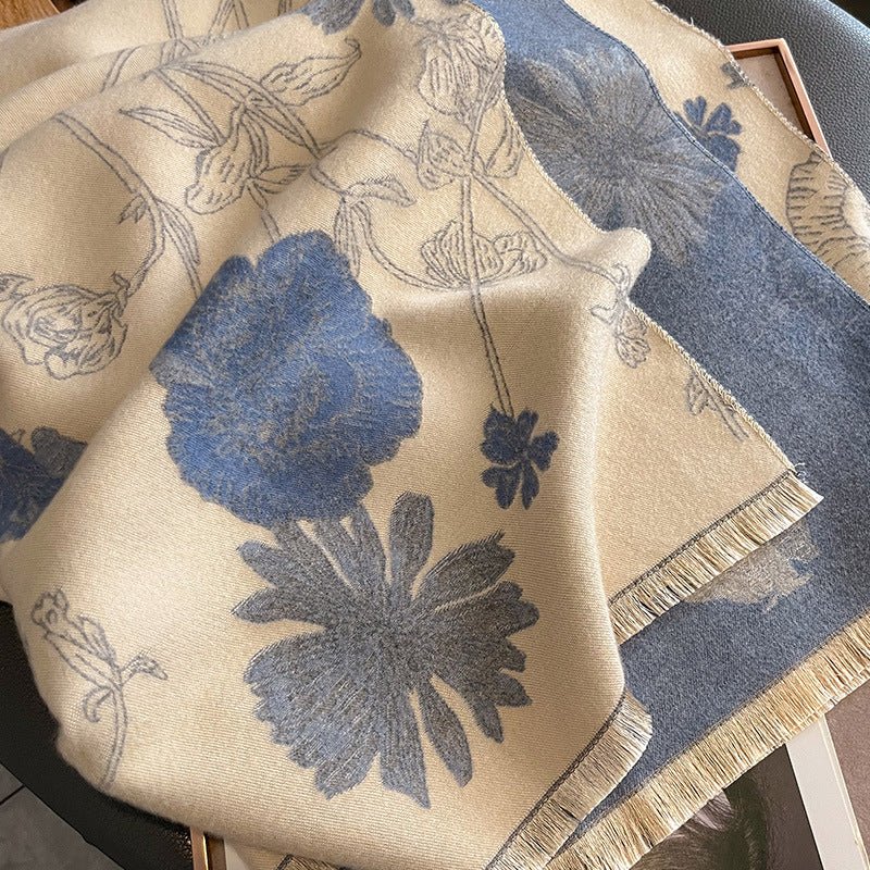 Women's Thick Warm Printing Cashmere Scarf - AmiraMart