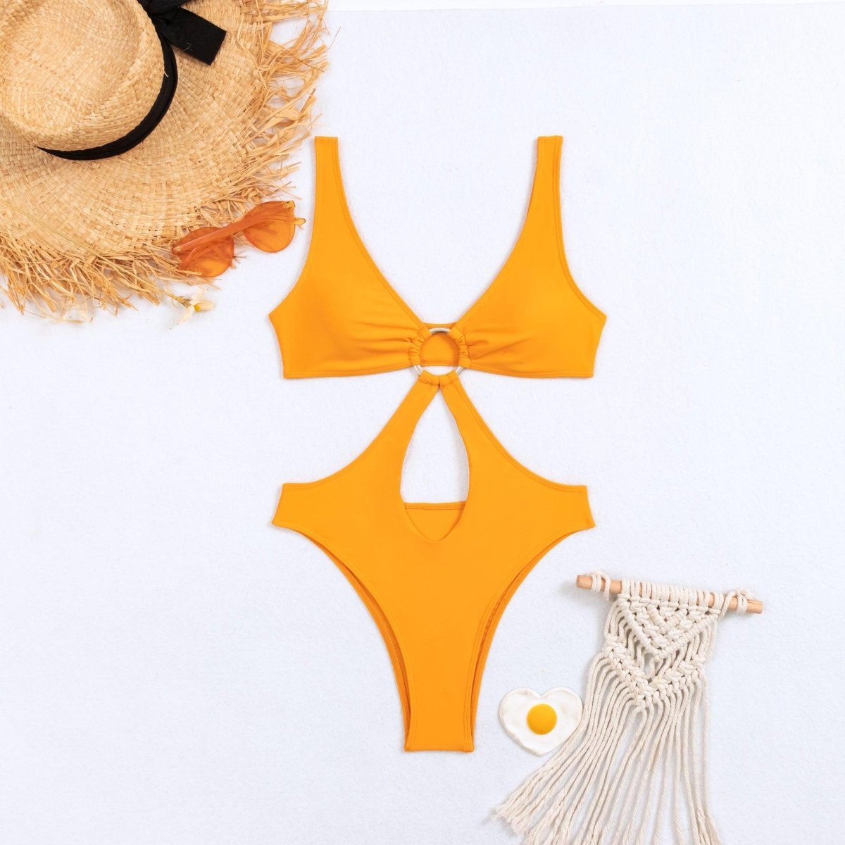 Women's Triangle One Piece Swimsuit - AmiraMart