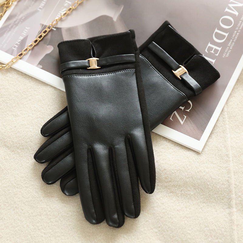 Women's Winter Suede Gloves - AmiraMart