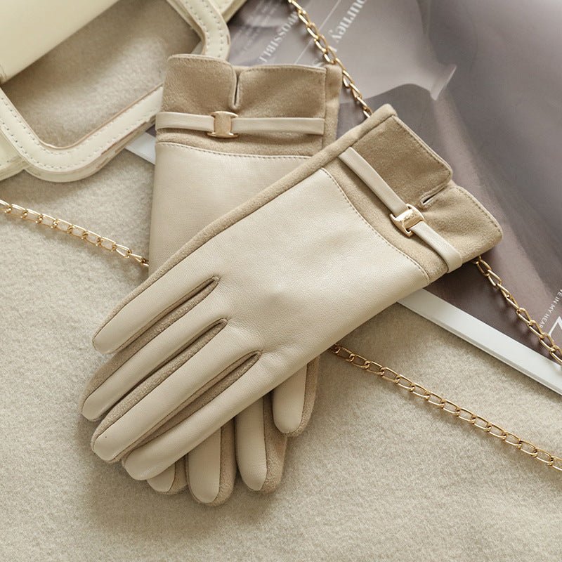 Women's Winter Suede Gloves - AmiraMart