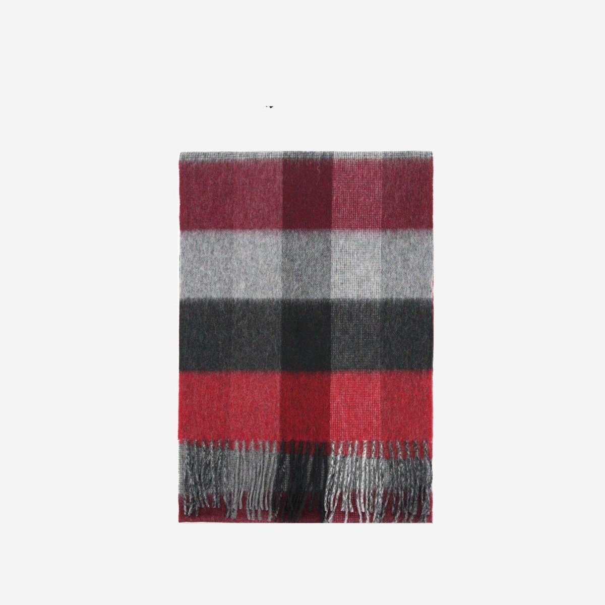 Wool Scarf Winter Popular Women's Men's Thickening Minimalist Plaid - AmiraMart