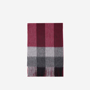 Rose Red And Gray Grid