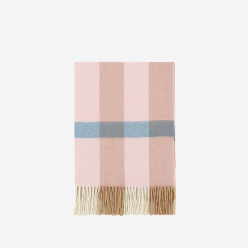 Wool Scarf Winter Popular Women's Men's Thickening Minimalist Plaid - AmiraMart