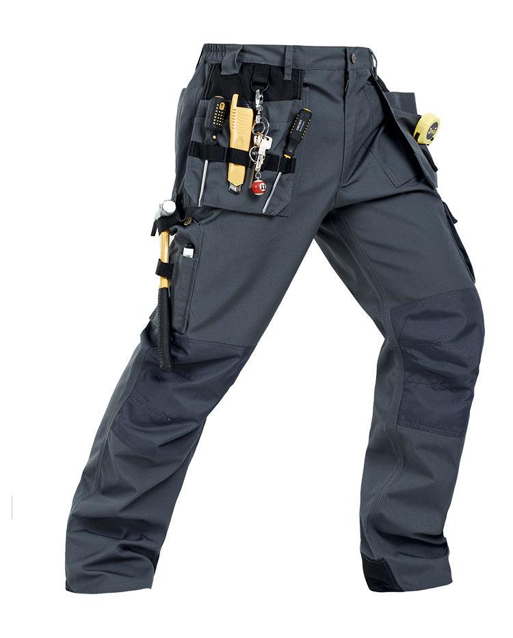 Workwear Autumn Trousers Multi Pocket Sturdy Machine Repair Pants Loose - AmiraMart