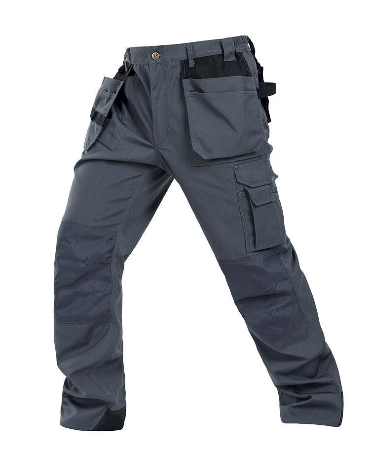 Workwear Autumn Trousers Multi Pocket Sturdy Machine Repair Pants Loose - AmiraMart