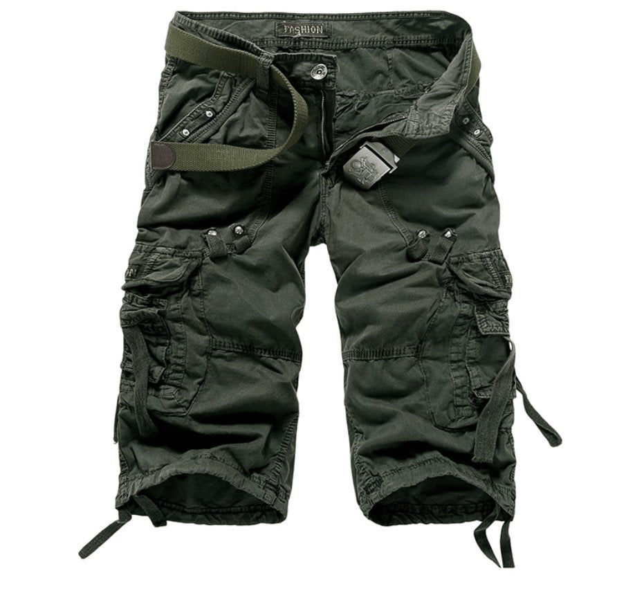 Workwear Shorts Multi - pocket Pants - AmiraMart