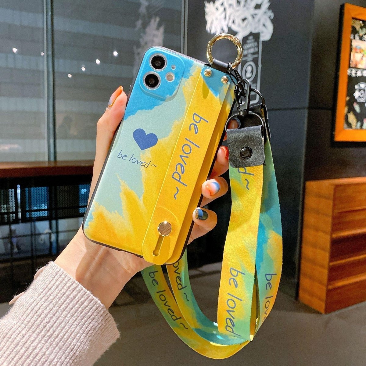 Wristband Phone Case Watercolor Phone Case - AmiraMart