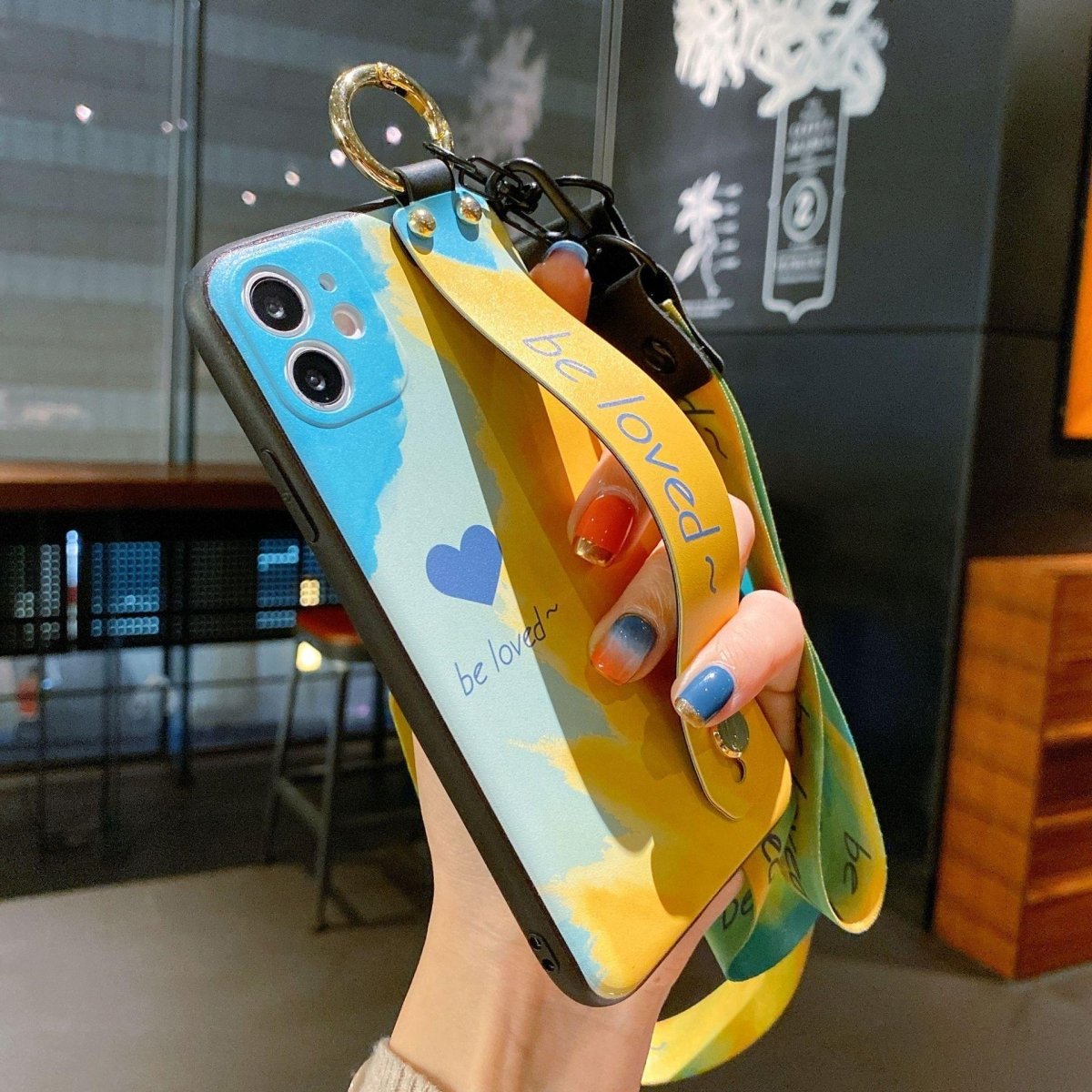 Wristband Phone Case Watercolor Phone Case - AmiraMart