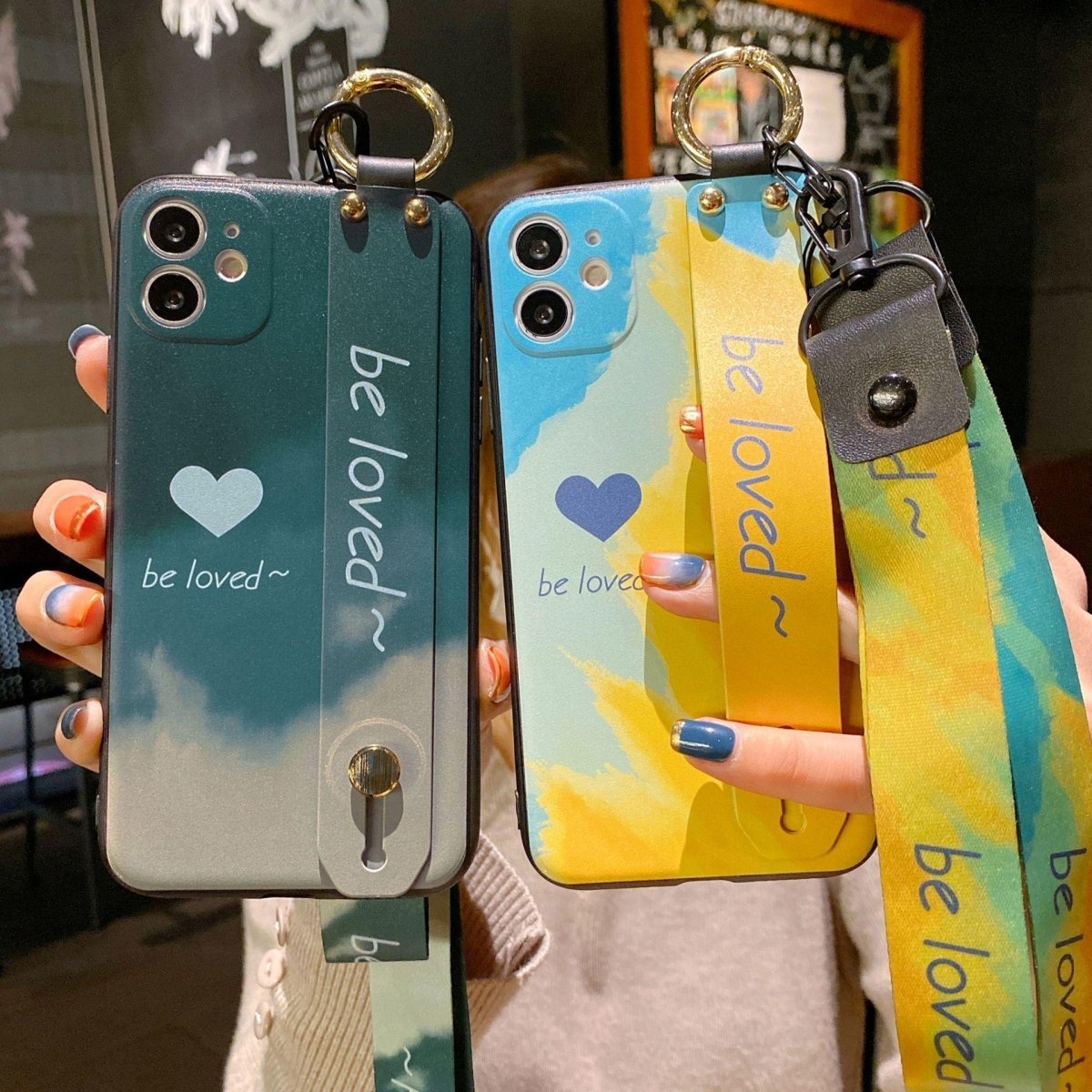 Wristband Phone Case Watercolor Phone Case - AmiraMart