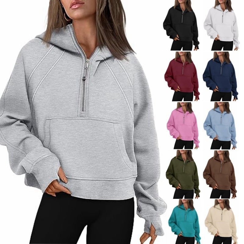 Zipper Hoodies Sweatshirts With Pocket - AmiraMart