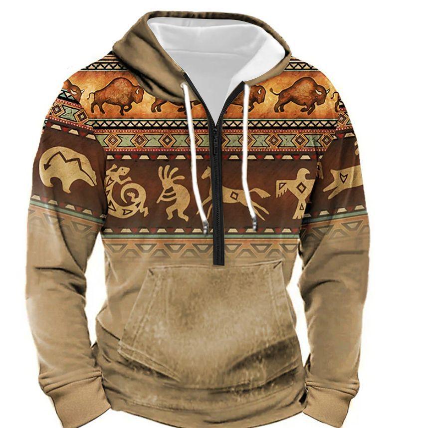 Zipper Sweaters Menswear With Pockets - AmiraMart