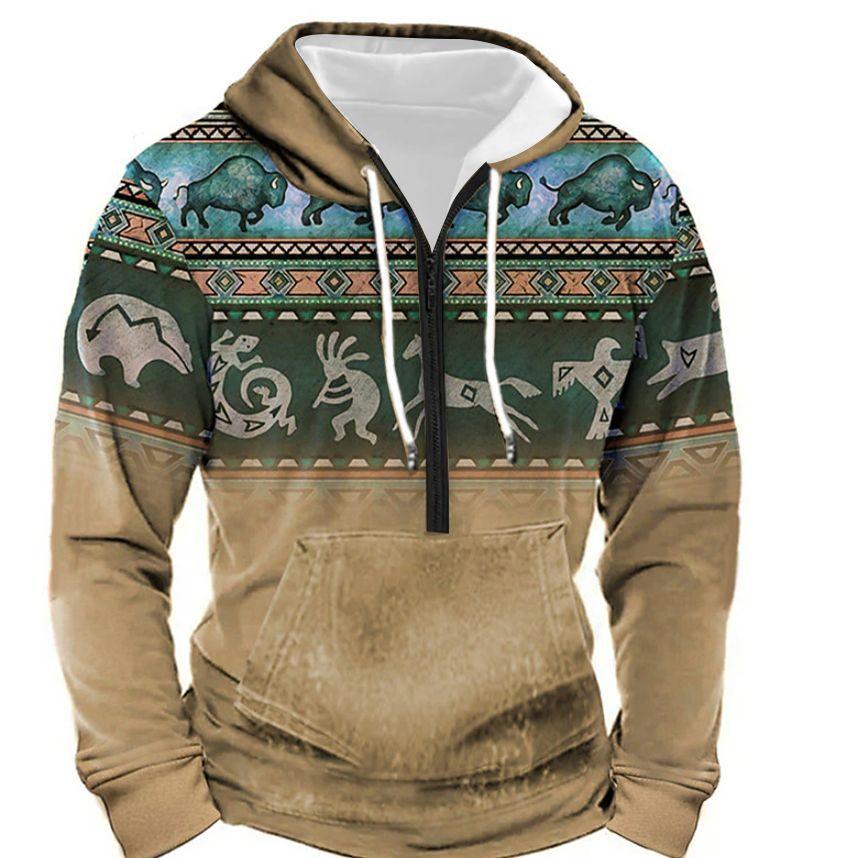 Zipper Sweaters Menswear With Pockets - AmiraMart
