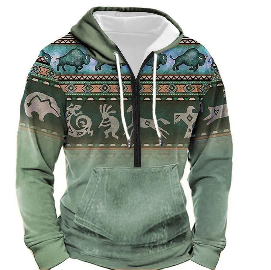 Zipper Sweaters Menswear With Pockets - AmiraMart