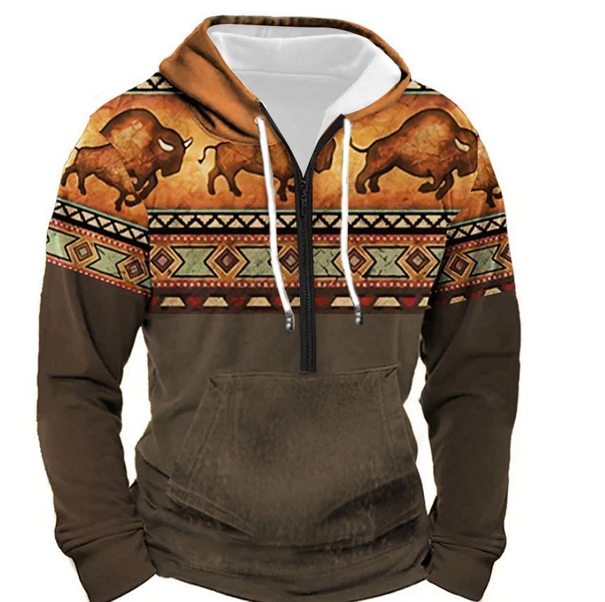 Zipper Sweaters Menswear With Pockets - AmiraMart